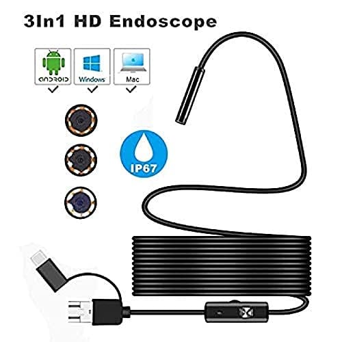 🔎 Plug-and-Play-Endoskopkamera – Kompatibel mit Android, USB und TC (gilt nicht für Apple-Systeme)