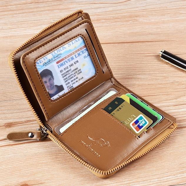 Men's Slim RFID Wallet - 11 Slots, Thin Leather Bifold, Minimalist Front Pocket Holder | Ideal Boyfriend Gift, Great Brother Gift, Perfect Dad Gift