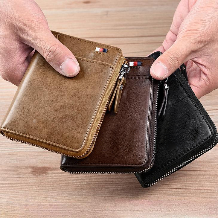 Men's Slim RFID Wallet - 11 Slots, Thin Leather Bifold, Minimalist Front Pocket Holder | Ideal Boyfriend Gift, Great Brother Gift, Perfect Dad Gift