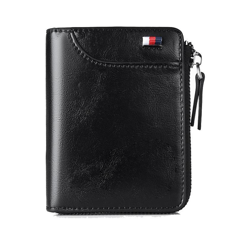 Men's Slim RFID Wallet - 11 Slots, Thin Leather Bifold, Minimalist Front Pocket Holder | Ideal Boyfriend Gift, Great Brother Gift, Perfect Dad Gift