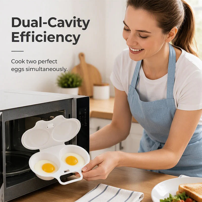 Dual-Cavity Microwave Egg Poacher