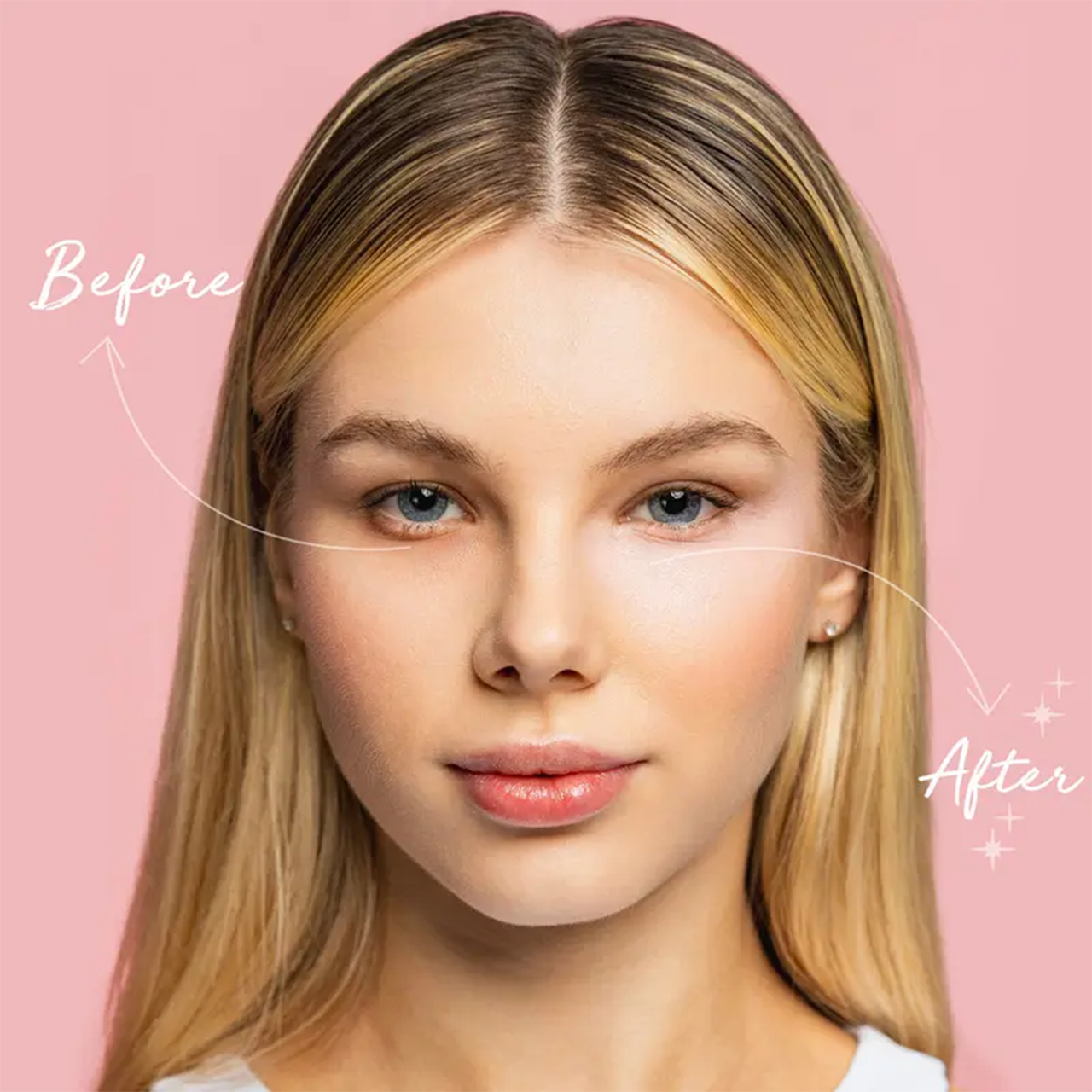 LOVILDS Under Eye Brightener with Caffeine and Peptides visibly reduces dark circles and brightens