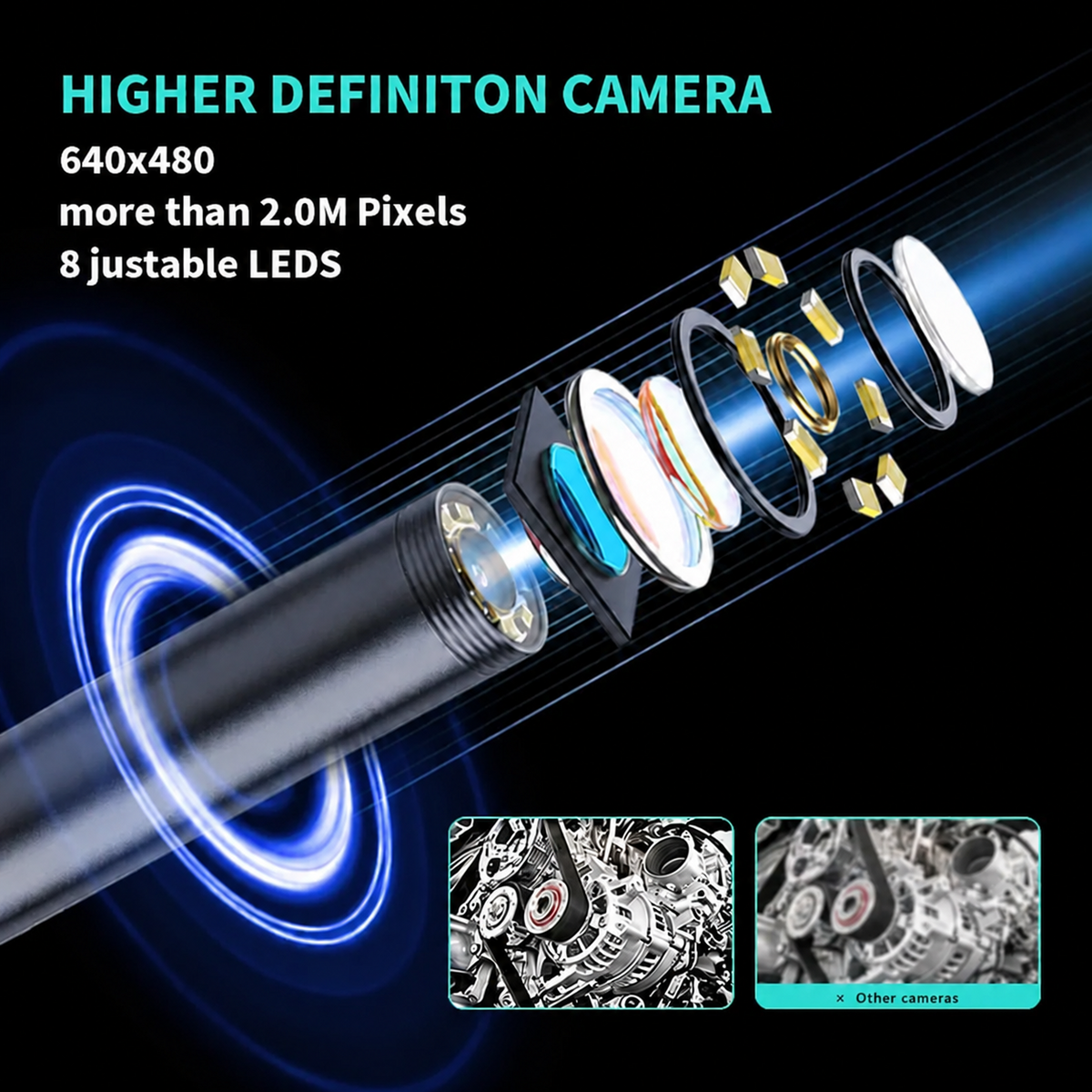 🎁Last Day Promotion 50% OFF🔥16.4ft HD Endoscope Camera for iPhone & Android