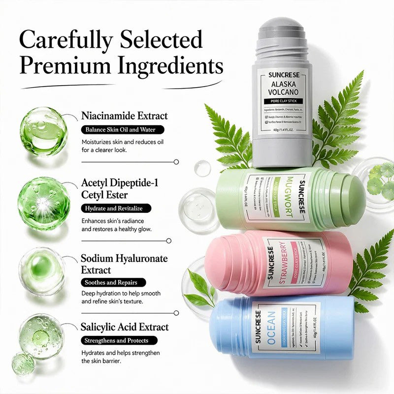 💥Hot Sale🍓Suncrese® 2026 Next-Gen Anti Pores & Acne Clay Mask Stick