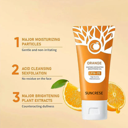 Buy 1 Get 1 FREE Today 🎁!  Say Goodbye to Dull, Rough Skin! SUNCRESE Orange Enzyme Exfoliating Gel 🍊