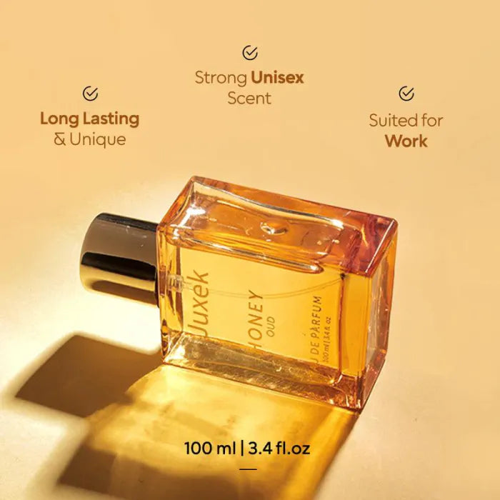 Juxek Honey Oud Perfume – Patchouli, Vanilla & Bergamot Blend
