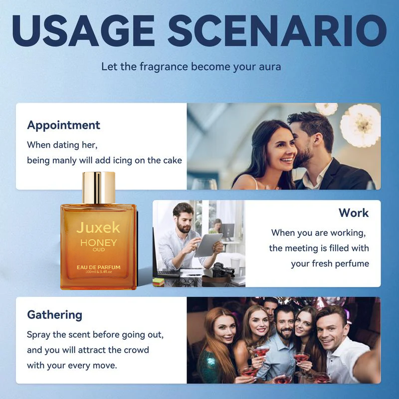 Juxek Honey Oud Perfume – Patchouli, Vanilla & Bergamot Blend