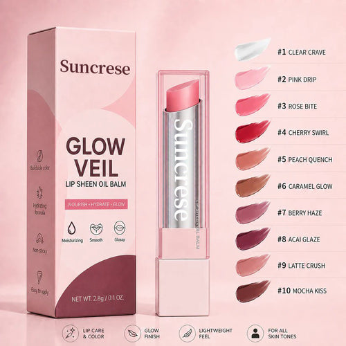 🔥Last Day Buy 1 Get 1 Free|Suncrese GLOW VEIL LIP SHEEN OIL BALM