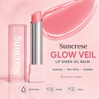 🔥Last Day Buy 1 Get 1 Free|Suncrese GLOW VEIL LIP SHEEN OIL BALM