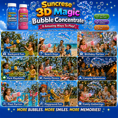 Topacme® Super 3D Magic Bubble Concentrate —— Animal & Ocean Fantasy Theme