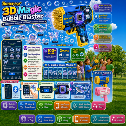 Topacme® Super 3D Magic Bubble Concentrate —— Animal & Ocean Fantasy Theme