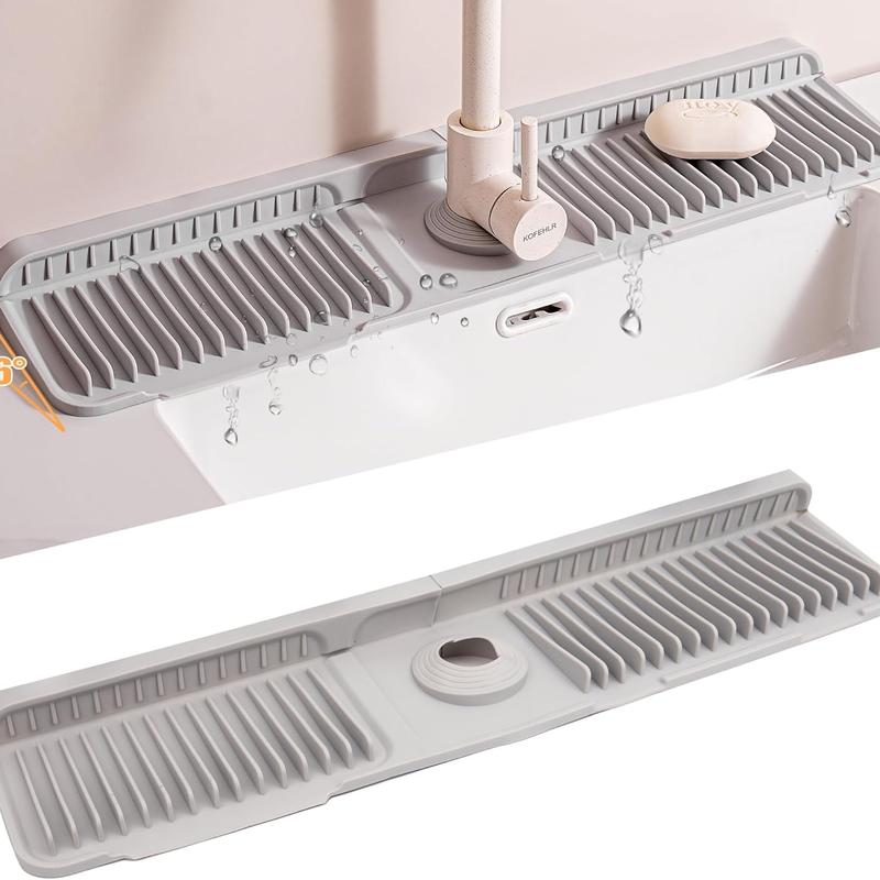 AQA Foldable Faucet Splash Guard with Drainage – Easy to Use & Reusable