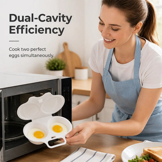 Dual-Cavity Microwave Egg Poacher